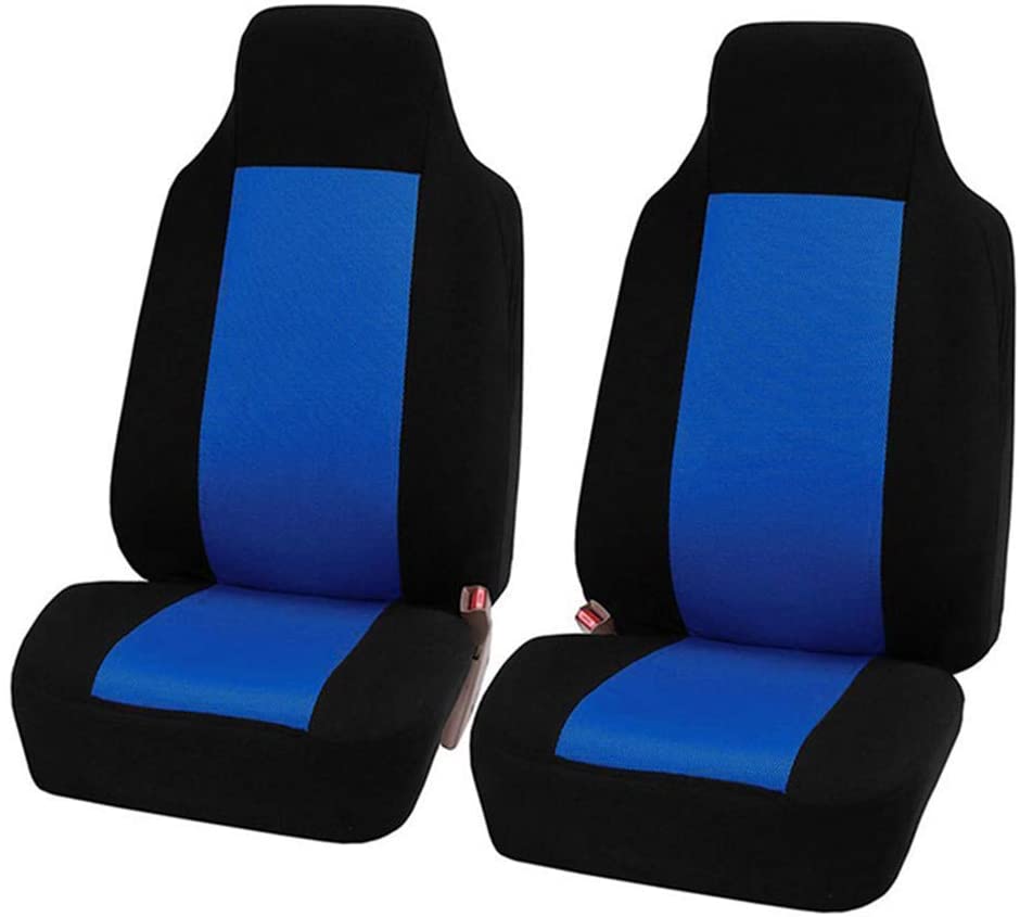  Juego de Fundas para Asientos de Coche Universal, Cubiertas de Asiento de Auto de Poliéster, Protector Impermeable para Asientos de Automóvil,Azul Negro,2 * Asiento Delantero + 3 * asiento trasero 