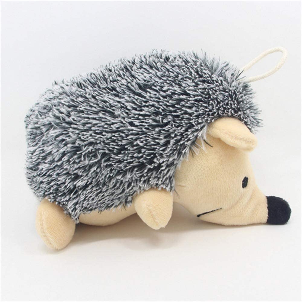  Juguete para perro con forma de buey en forma de erizo, juguete de peluche, mordida de peluche, animales, ardilla, cuerda de algodón, forma de erizo, juguetes para mascotas 