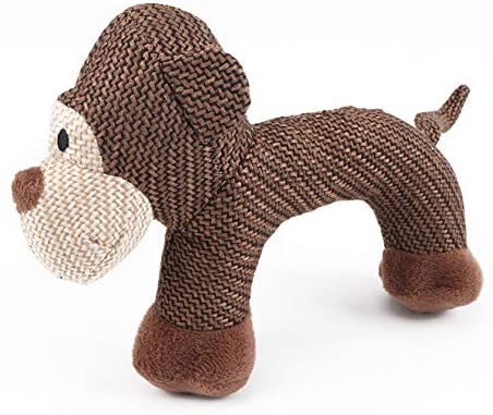  Juguete vocal para mascotas, juguete de peluche para perro, juguete crepitante para perros, 1 (mono) 