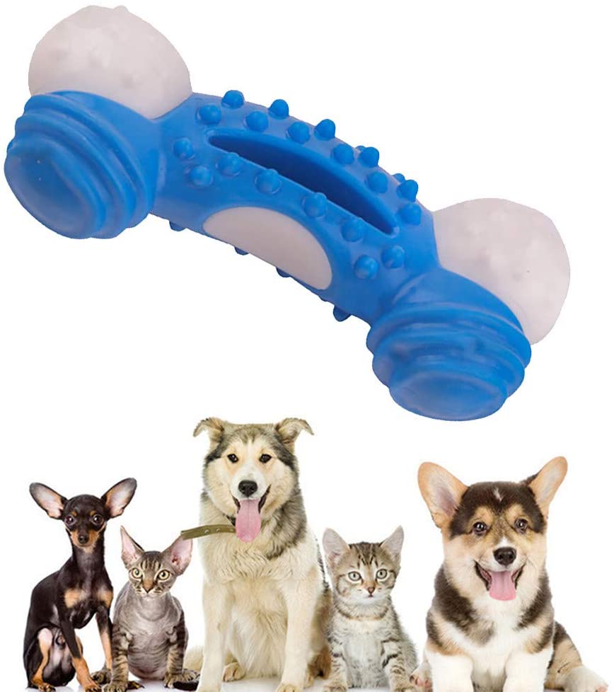  Juguetes indestructibles para Perros y Gatos de LEEDY para aburrimiento, Resistente a los Huesos de los Perros, para morder, morder, Comida, morder, morder Huesos y morder los Dientes 