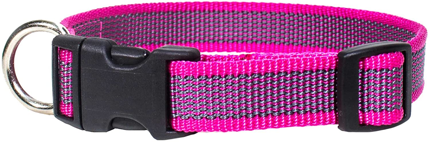  Julius-K9 Collar Color & Gray, 25 mm (39-65 cm), Rosado-Gris 