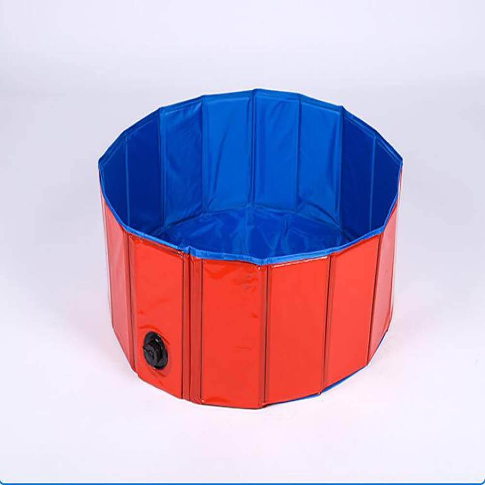  JYY Piscina de Mascotas Plegable, plástico Duro Plegable bañera de hidromasaje Piscinas al Aire Libre Perro Gato Suministros de baño,S 