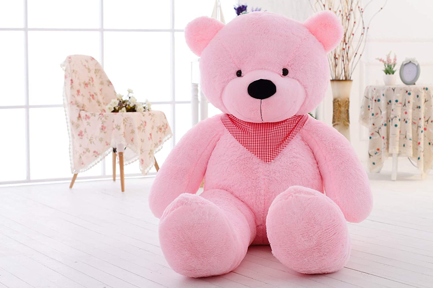  KMNHFGDB Oso De Peluche Grande Lindo Pajar Oso Envía A La Niña Niño Niño Cumpleaños Presente 60Cm J 