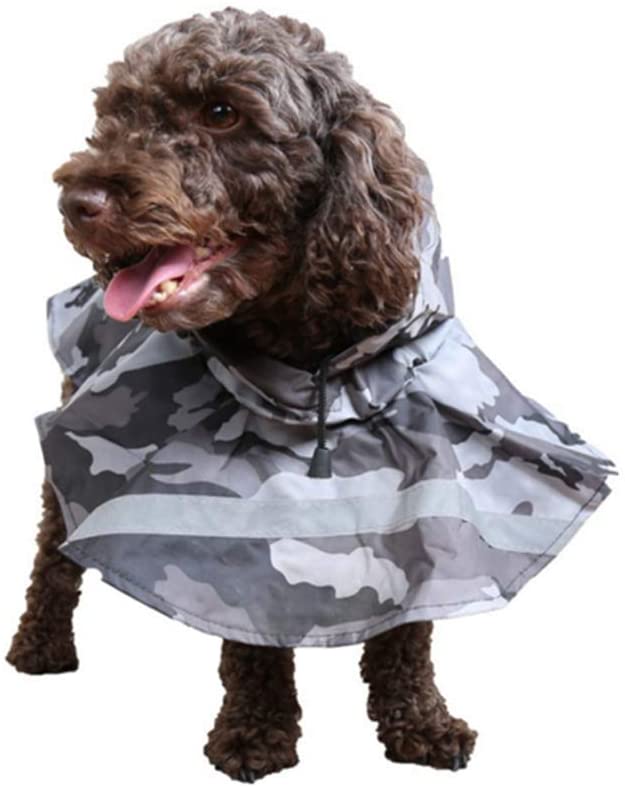  KoKoBin - Chaqueta Reflectante con Capucha para Perros, Ultraligera, Transpirable, Impermeable, Funda para la Lluvia para Perros Grandes y medianos 