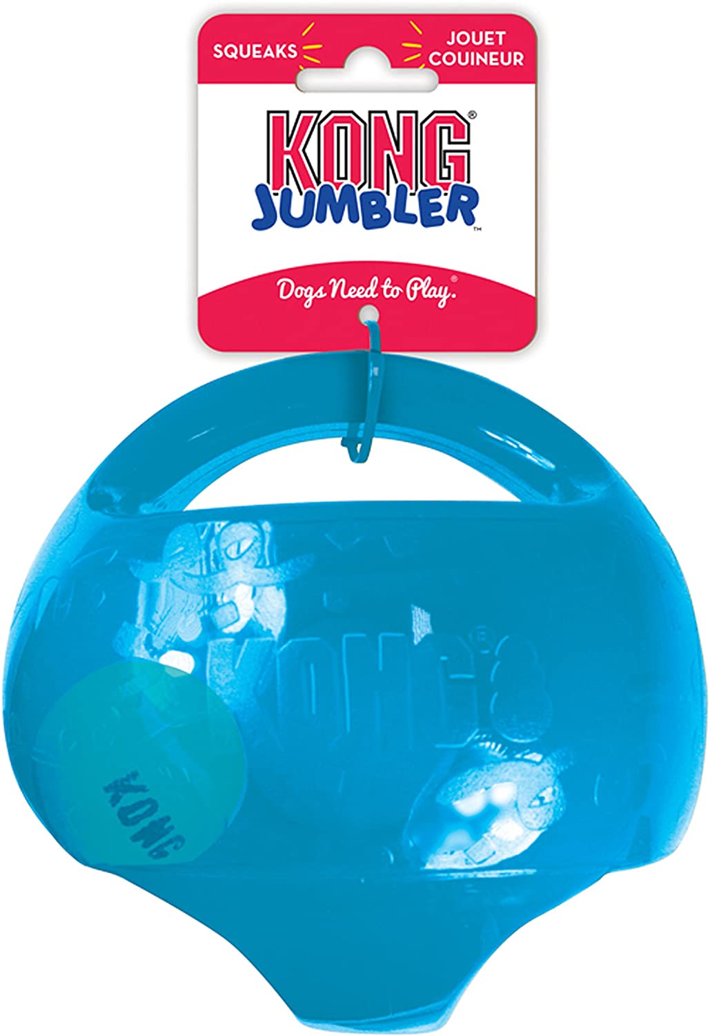  KONG - Jumbler™ Ball - Juguete con pelota de tenis - Raza grande/extragrande (varios colores) 