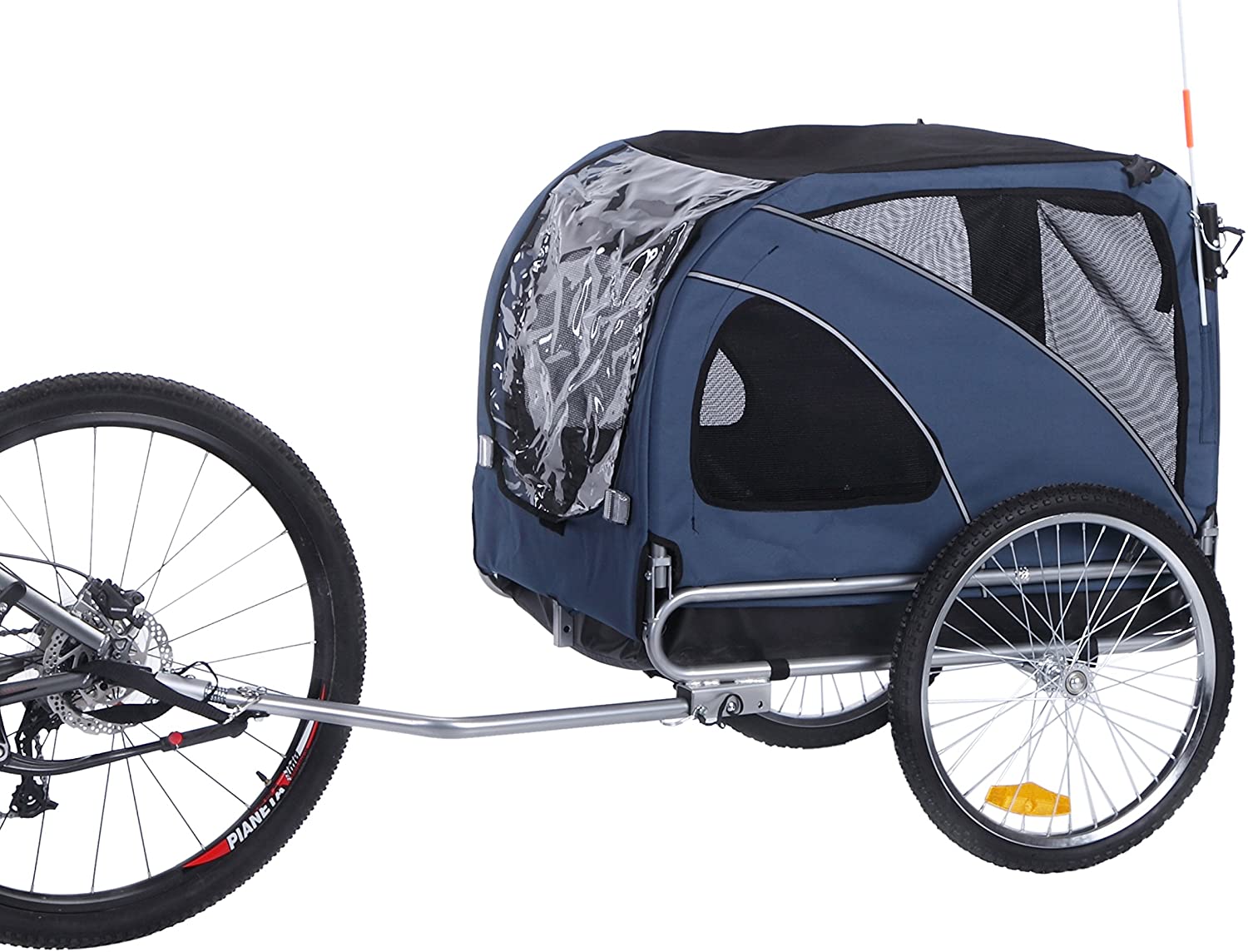  leonpets 2 en 1 mascotas Carrito de transporte para Jogger/remolque de bicicleta 10202 (Azul) 