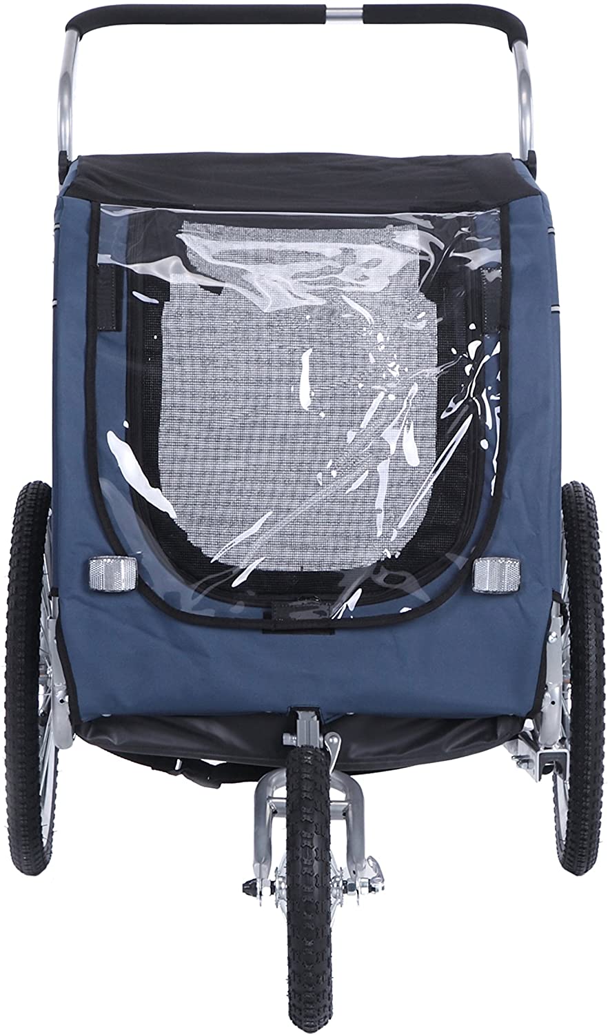  leonpets 2 en 1 mascotas Carrito de transporte para Jogger/remolque de bicicleta 10202 (Azul) 