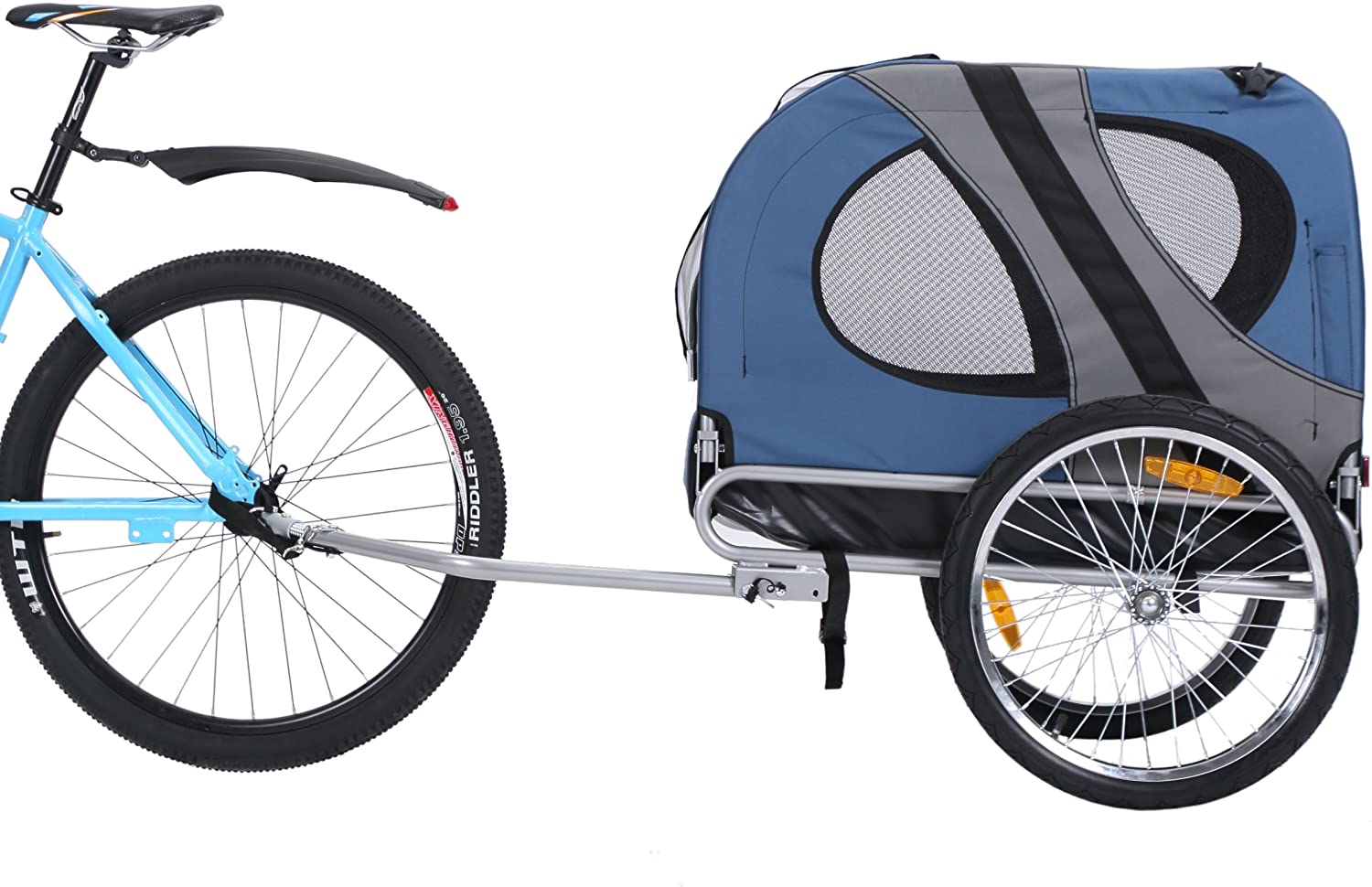  Leonpets mascotas Remolque de bicicleta Perros Carro Transporter con acoplamiento universal azul nuevo 10117 