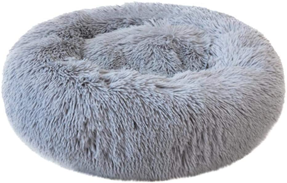  LNLW Cama del Perro cómodo Durante Ultra Suave y Lavable Cojín del Gato Perdurable Mats latencia al Aire Libre (Color : Light Gray, Size : 60cm 12kg Sleep) 