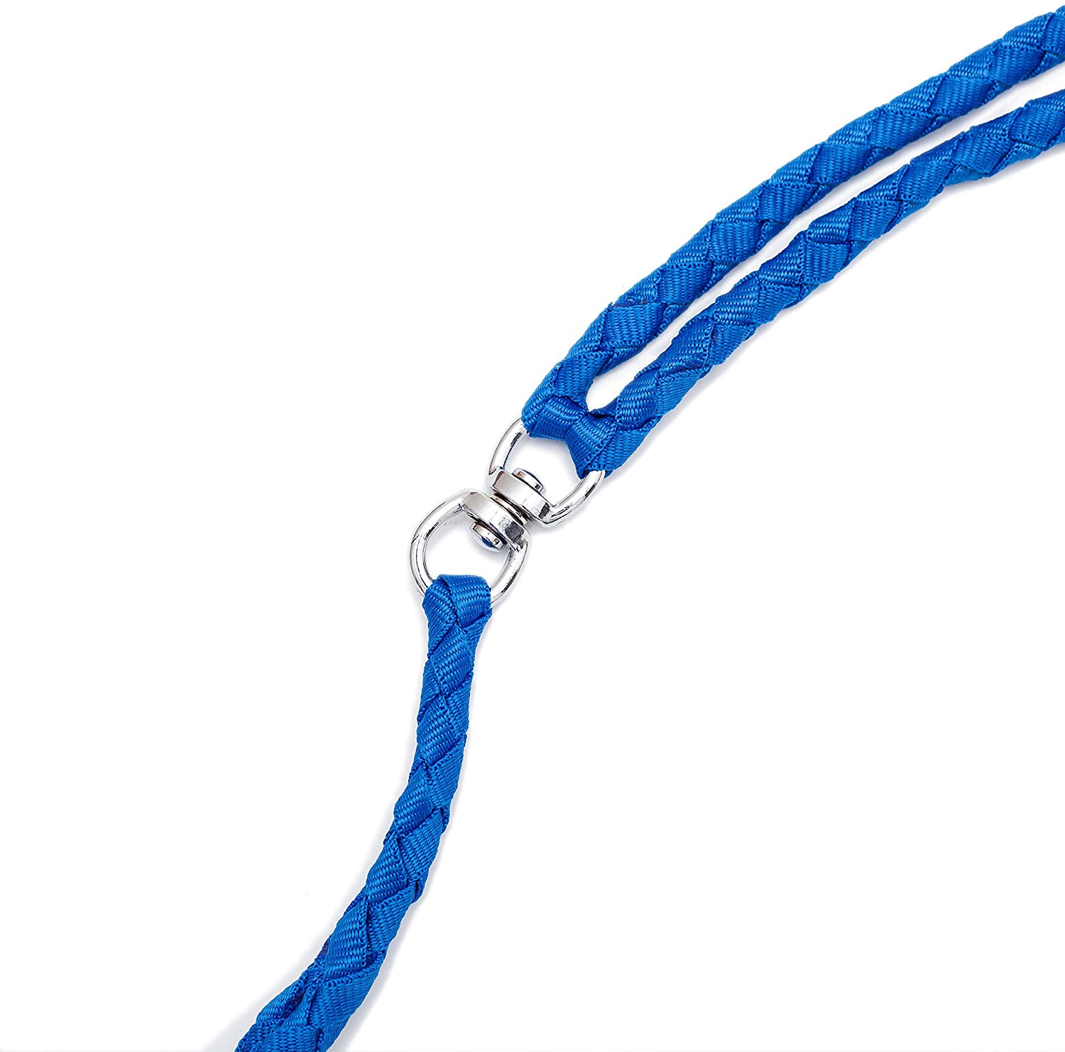  Locisne No se enreda correa de perro doble de 1.4m 2 perros de nylon (azul) 