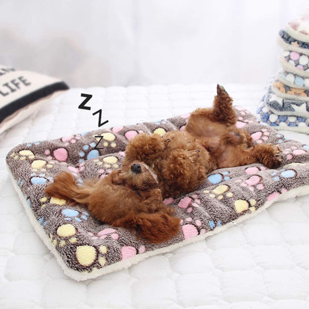  LPxdywlk Mascota Gatos para Perros Patas De Estrella Alfombrilla De Cama Manta De Vellón Cojín para Dormir Cálido Colchón Accesorios para Mascotas De Invierno 5# Los 32x25cm 