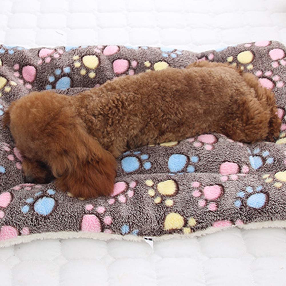  LPxdywlk Mascota Gatos para Perros Patas De Estrella Alfombrilla De Cama Manta De Vellón Cojín para Dormir Cálido Colchón Accesorios para Mascotas De Invierno 5# Los 32x25cm 