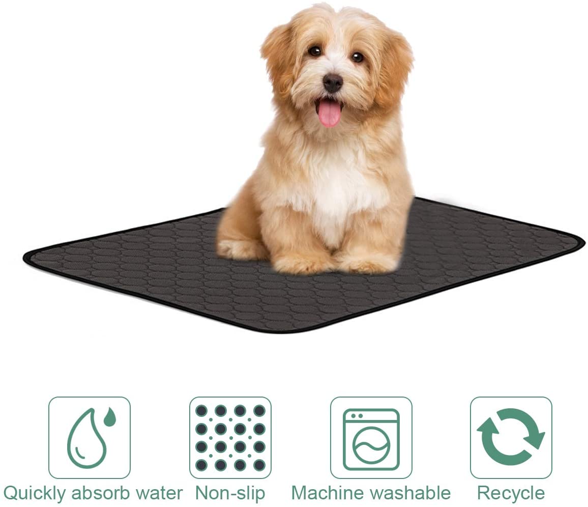  Makerfire Empapadores para Entrenar A Cachorros Súper Absorción Lavable en la Lavadora Reutilizable Impermeable Pañales Perro Empapadores de Entrenamiento (S-60 * 45 CM) 