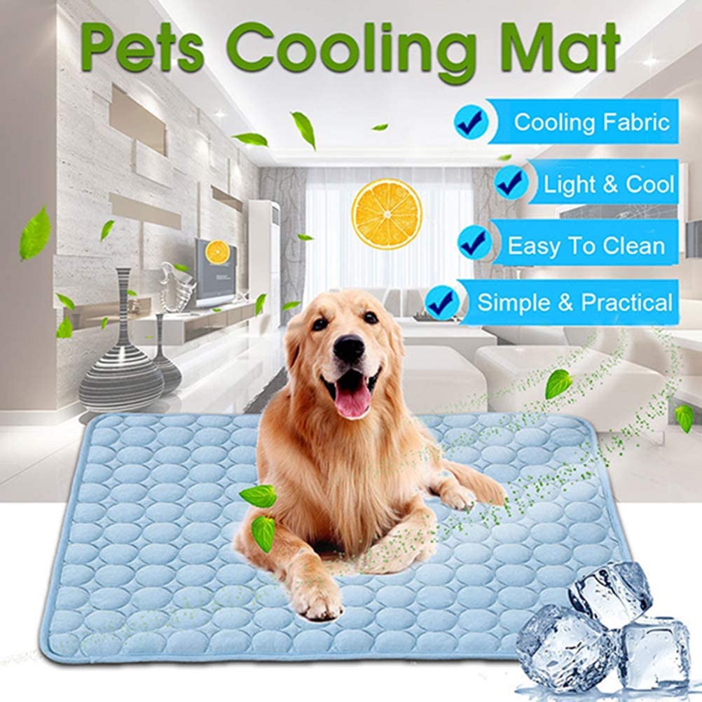  Mallalah - Cojín de refrigeración para Perros y Gatos, Alfombrilla refrescante y autorefrigerante, Gel colchón, Alivio del Calor, no tóxico 