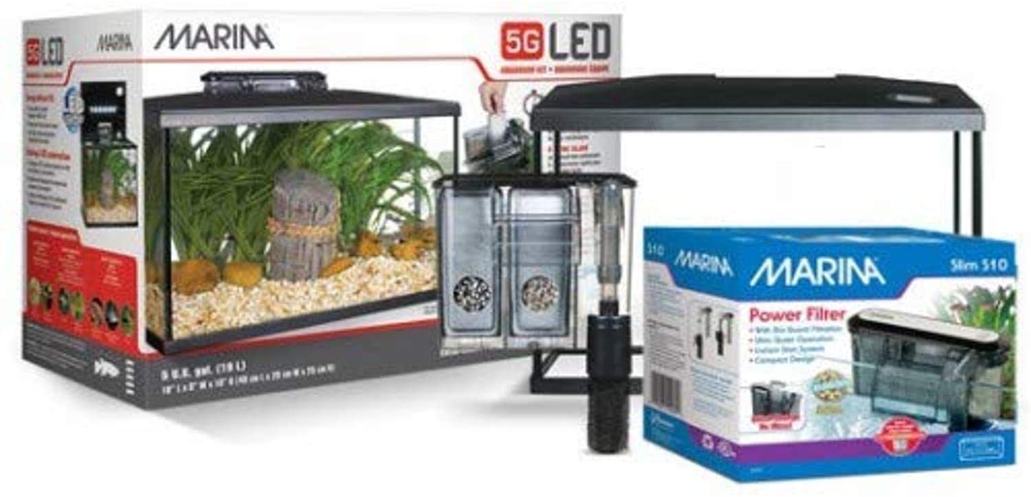  Marina Kit de Acuario con Iluminación LED 10G, 38 L 