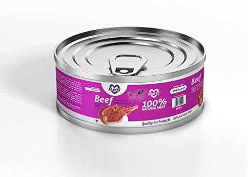  MARTY Alimento Húmedo para Perros - Comida Perros Alimento Humedo Sin Colorantes Sin Conservantes Natural Proteína Monoproteína Lata Perro Ternera Hipoalergénica 400 g 