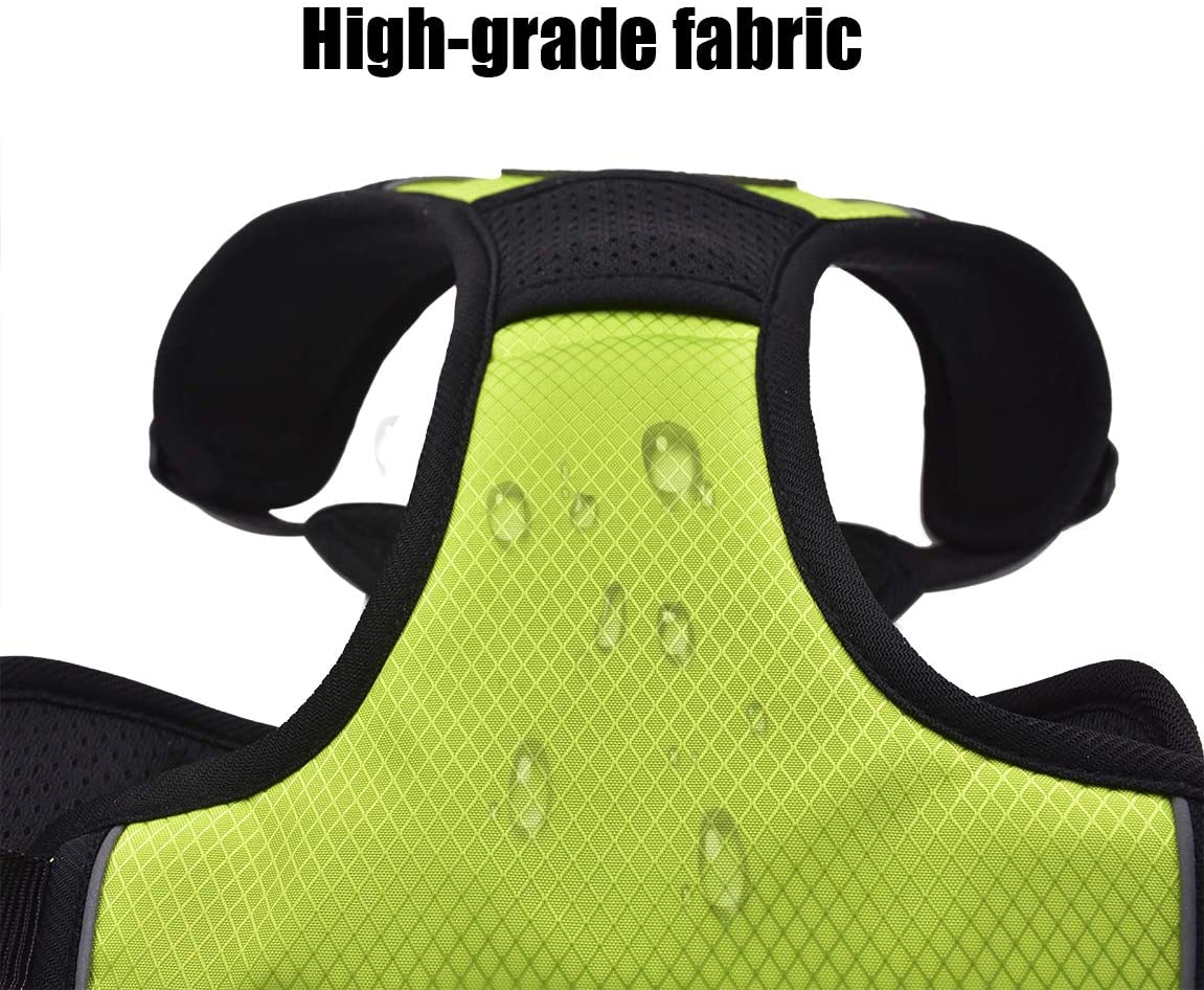  MerryBIY Arnés Perro, Perros Pecho de Arnés Mascotas Reflectante Antitranspirante Acolchado Dog Vest Harness Ajustable Arnes Seguridad Chaleco Cabestro para Ejercicio de Caminar Formación Corriendo 