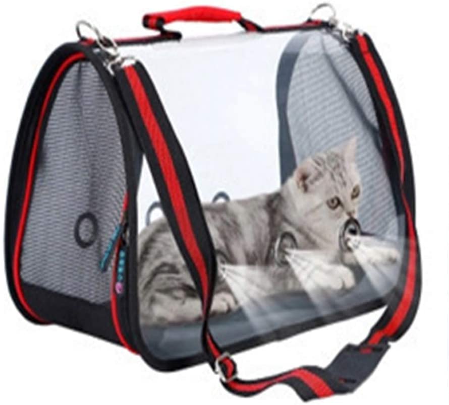  Mochila para mascotas Bolso portátil transparente para mascotas Gato Perro Perro Bolso de hombro Bolso para mascotas Mochila portátil 