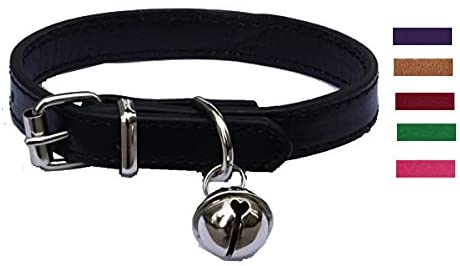  Moda Cuero Pet Collar Ajustable Para Gatos, Baby Cachorros Perros, 8 "-10.5 