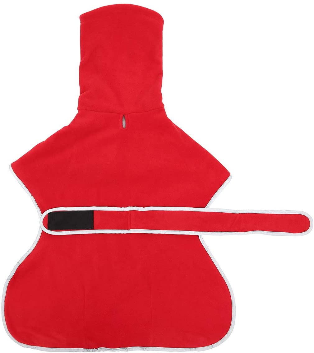  Morezi Abrigo para Perro Barra Reflectante, Abrigo de Invierno para Perro, Suave Forro Polar de poliéster, Banda Ajustable – Chaqueta de Invierno para Perros para Galgos, Lurchers y Whippets 