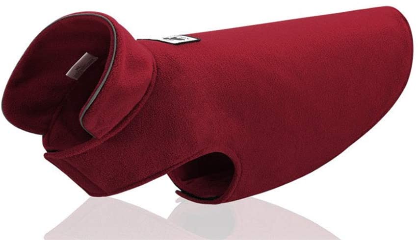  Morezi - Chaleco de Forro Polar de poliéster Suave para Perro, Chaleco elástico para el Pecho y la Cintura, Abrigo de Invierno cálido, Abrigo Reversible para Perros pequeños, medianos y Grandes 