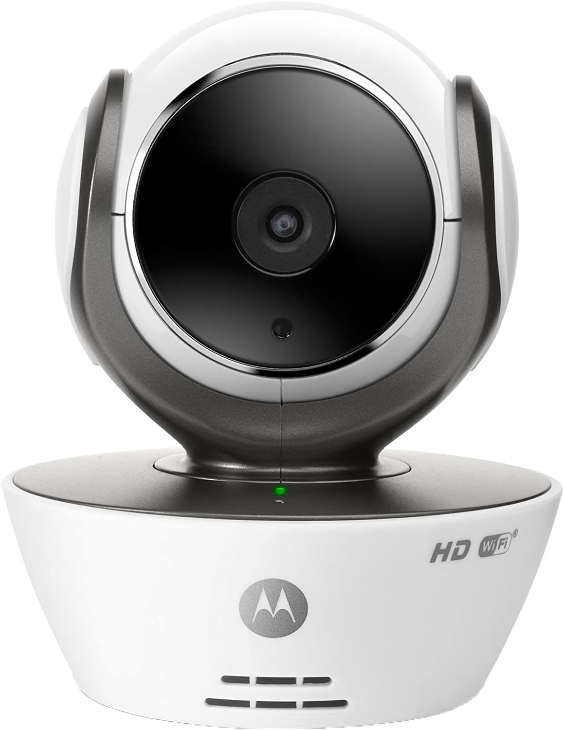  Motorola Focus 85 - Cámara de Vigilancia Inalámbrica, HD, Wifi, Interior, Fácil instalación, Detección Movimiento y Sonido, Visión Nocturna por Infrarrojos, Temperatura, Alarma, Micrófono Incorporado, Control Remoto para Panorámica, Inclinac