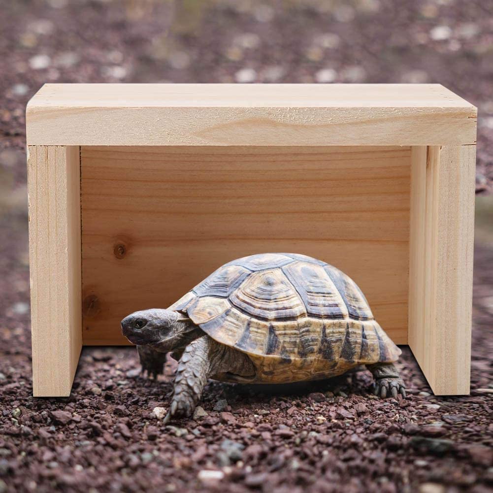  Mumusuki Fina Mano de Obra Elud de Madera Cueva de Reptiles Tortugas Caja de Escalada Decoración de paisajismo 