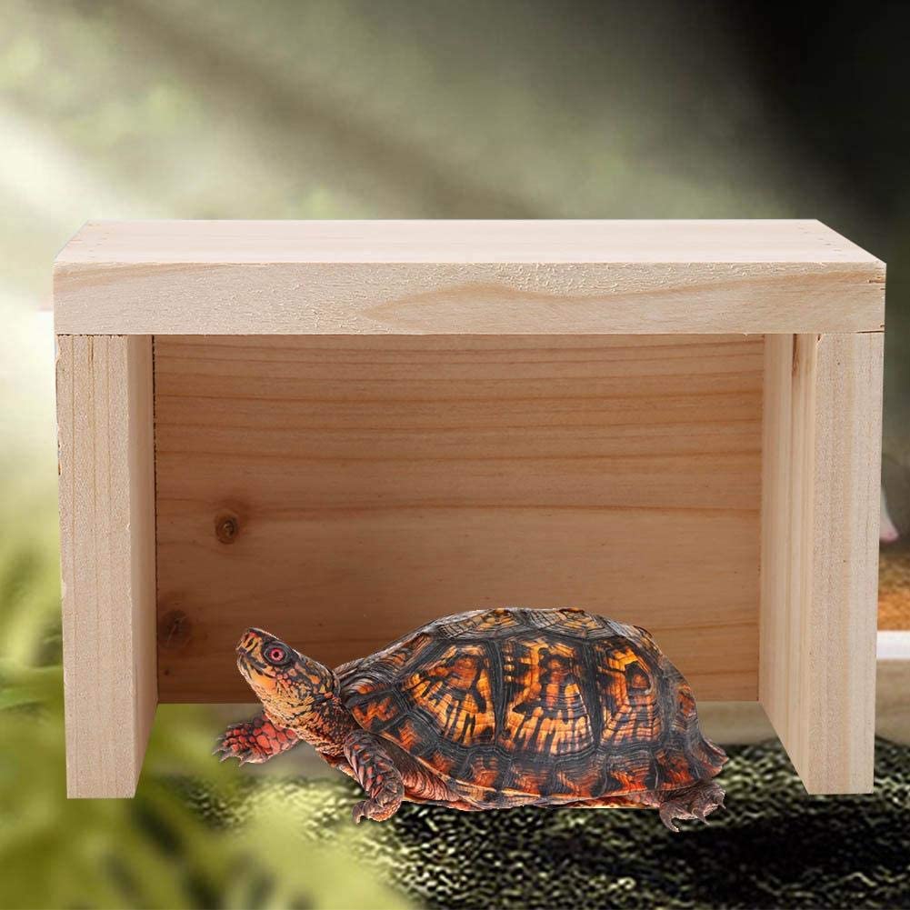  Mumusuki Fina Mano de Obra Elud de Madera Cueva de Reptiles Tortugas Caja de Escalada Decoración de paisajismo 