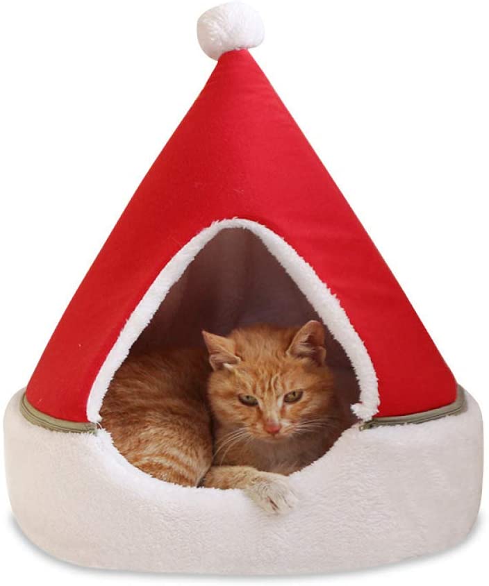  MYYXGS Arena para Gatos para Mascotas, ColchóN para Perrera, Suministros para Gatos, Saco De Dormir Lavable, Cuatro Estaciones 43 * 43 * 50 Cm 