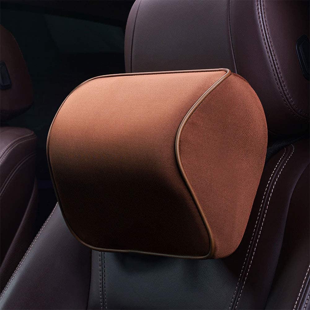  newhashiqi Almohada para reposacabezas de Coche, Almohada para el Cuello de algodón con Memoria Transpirable, para Proteger la Cabeza y el Cuello del Asiento del Coche 