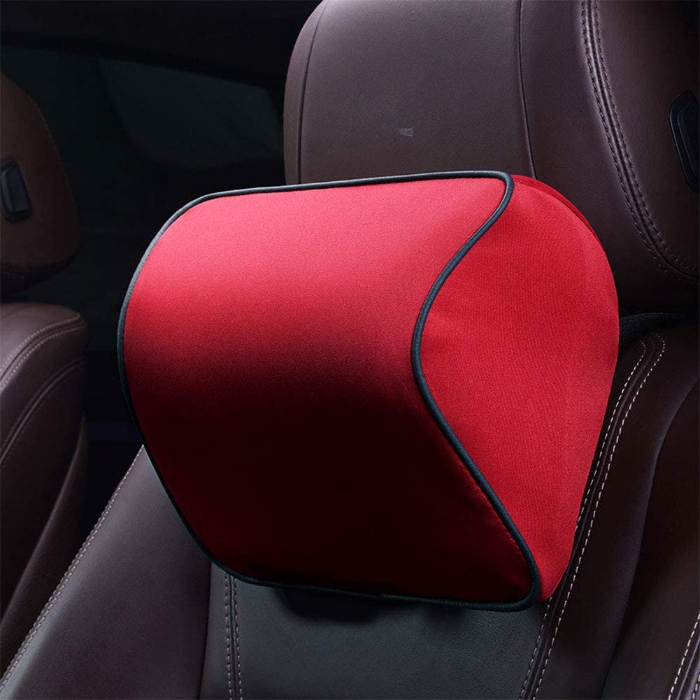  newhashiqi Almohada para reposacabezas de Coche, Almohada para el Cuello de algodón con Memoria Transpirable, para Proteger la Cabeza y el Cuello del Asiento del Coche 