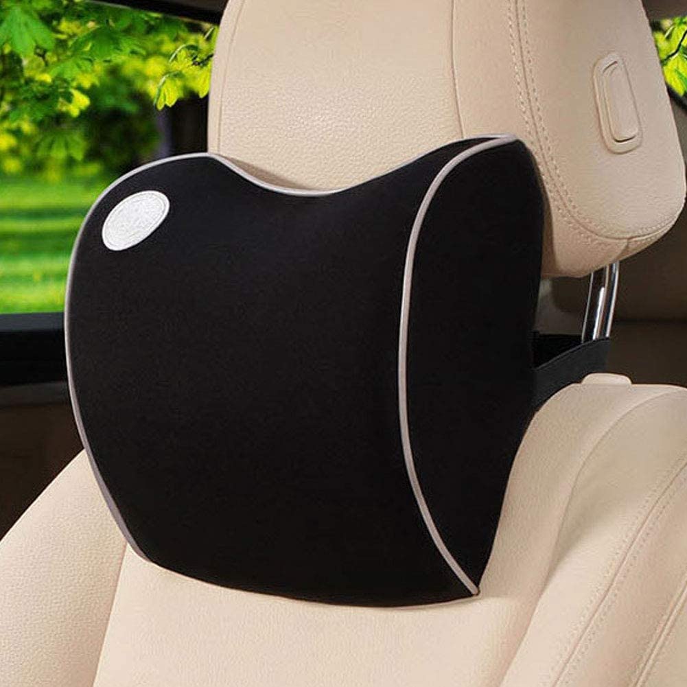  newhashiqi - Almohada para reposacabezas de Coche, cómoda Almohada de Espuma viscoelástica para la Parte Trasera del Coche 