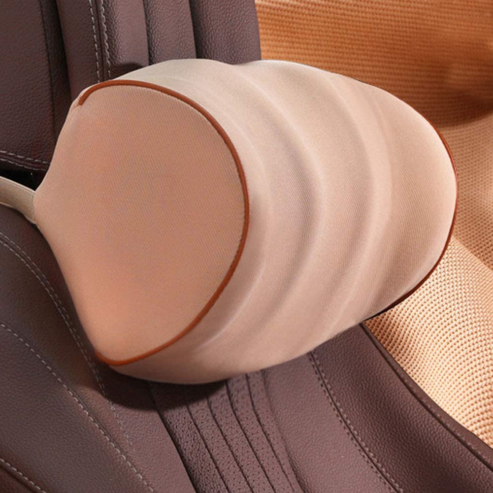  newhashiqi Almohada para reposacabezas de Coche, reposacabezas para Asiento de Coche, Almohada de algodón con Memoria de Espacio Suave 