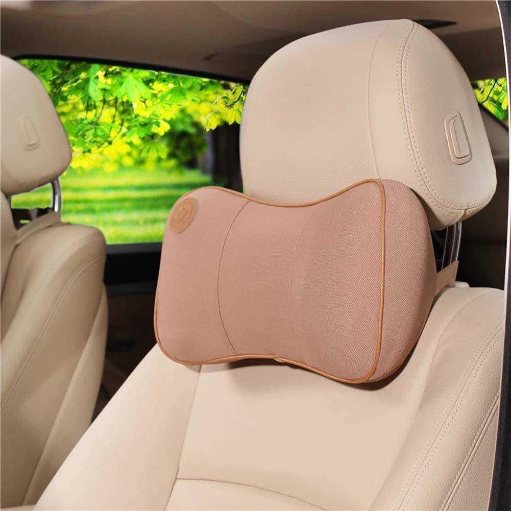  newhashiqi reposacabezas para Asiento de Coche, reposacabezas para Cuello, Asiento de Coche para Cuatro Estaciones, Soporte de Espuma viscoelástica Transpirable 