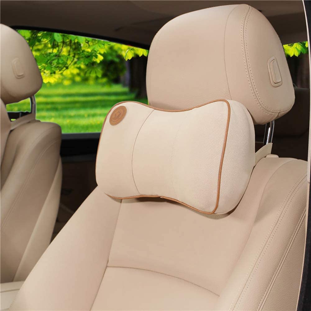  newhashiqi reposacabezas para Asiento de Coche, reposacabezas para Cuello, Asiento de Coche para Cuatro Estaciones, Soporte de Espuma viscoelástica Transpirable 