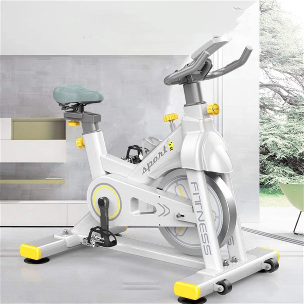  NHY Ejercicio Bicicleta Vertical Ciclos Estudio Entrenamiento aeróbico en Interiores Gimnasio Cardio Gimnasio Bicicleta Mudo Equipo Ejercicios Plegables magnéticos con Pulso y Capacidad Libras 