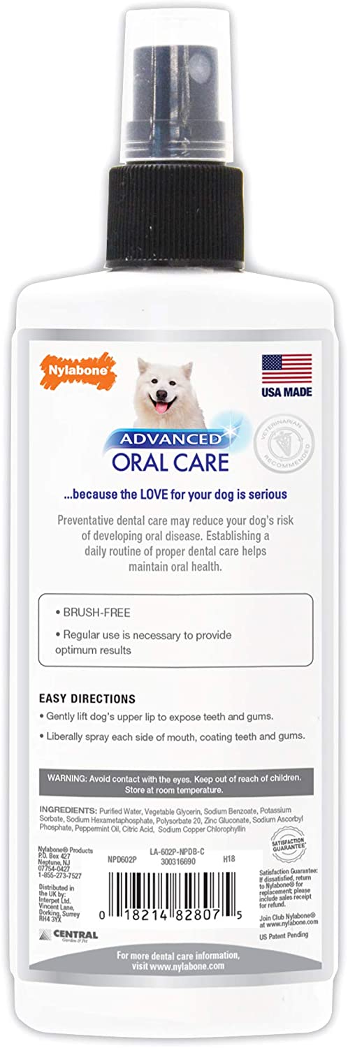  Nylabone Avanzada Oral Care 4 oz Perro Dental Spray 