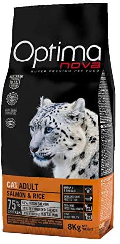  Optima Nova Gato Adulto Salmon Arroz 8 Kg 