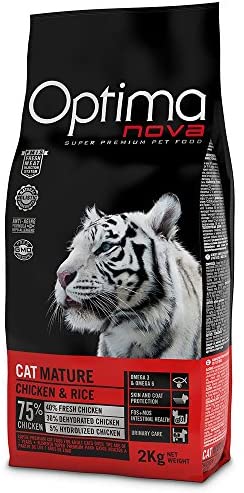  Optima nova Pienso para Gatos Adultos +7 ã“ptima Nova Mature Pollo y arroz 2 kg 