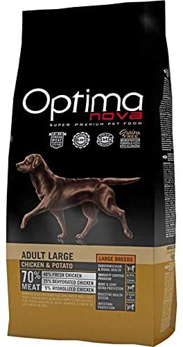  Optima nova - Pienso para Perros Adultos Grandes ã“ptima Nova Grain Free Pollo y Patata 12 kg 