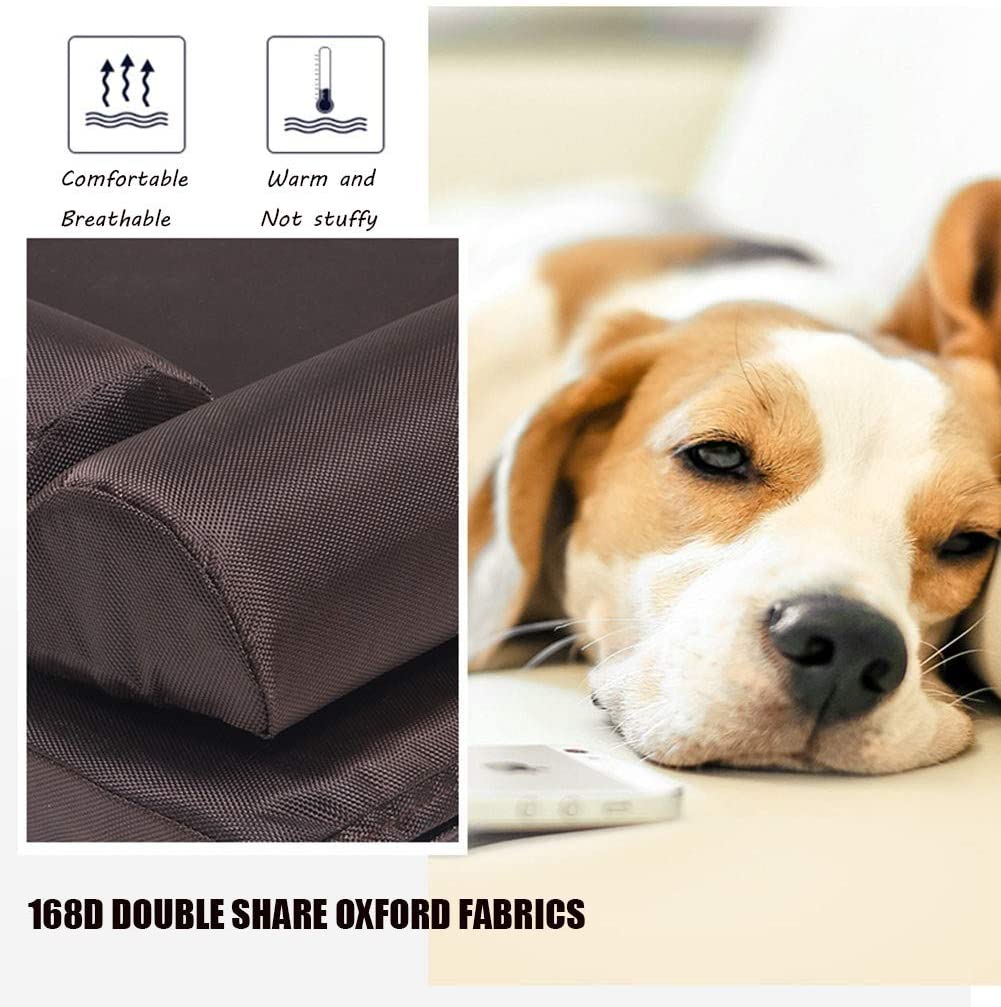  Orthopaedic Dog Sofa Bed Cushion Detachable WashableAnti Microbios Antideslizante para Cachorro Tamaño Mediano Grande Y Extra Grande para Perros De Razas (edición Reposacabezas) 