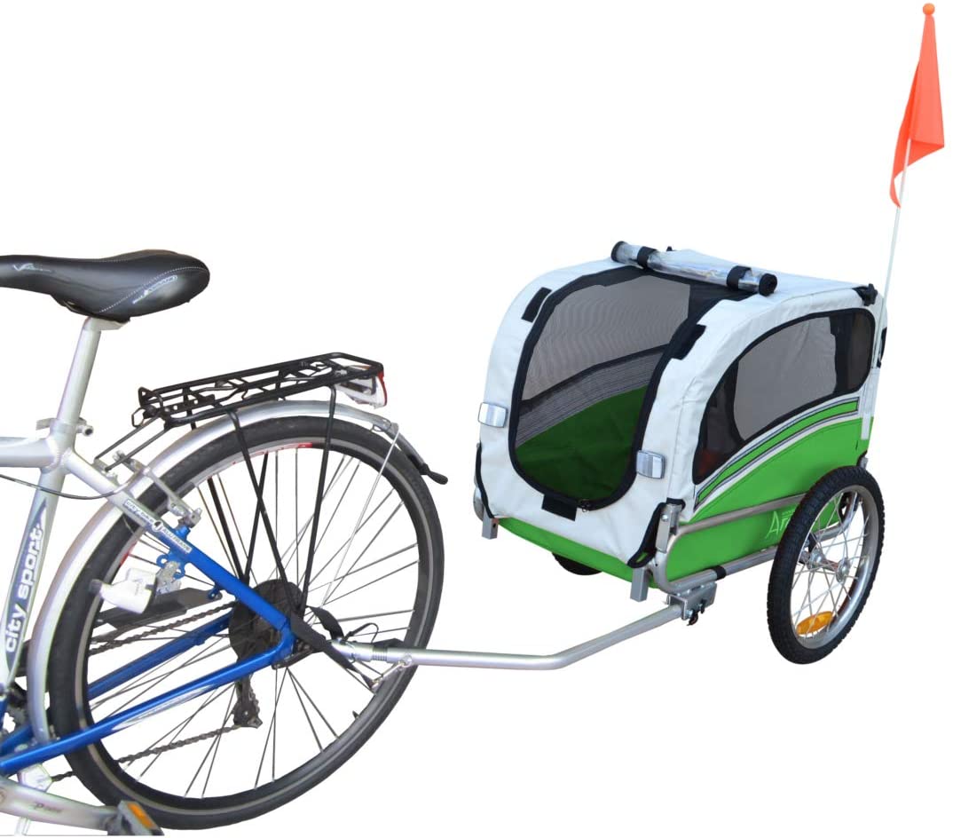  Papilioshop Argo Remolque Bici y Silla de Paseo para Perro Mascota (Verde S) 