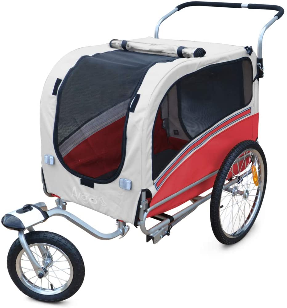  PAPILIOSHOP ARGO Remolque y carrito cochecito para el transporte de perro perros mascota por bici bicicleta carro bicicletas silla de paseo 