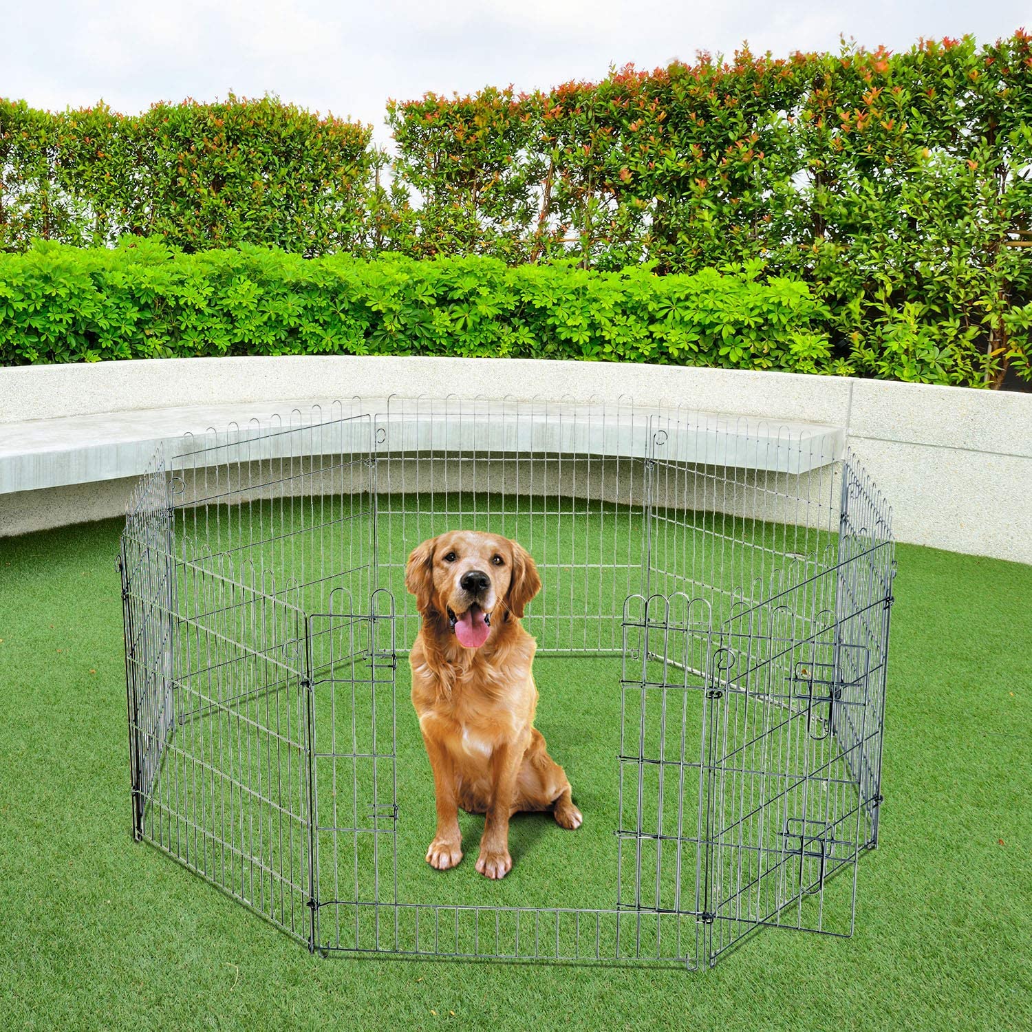  Parque para Cachorros Valla para Cachorros Animales Rejilla Medidas 63 x 91 CM 