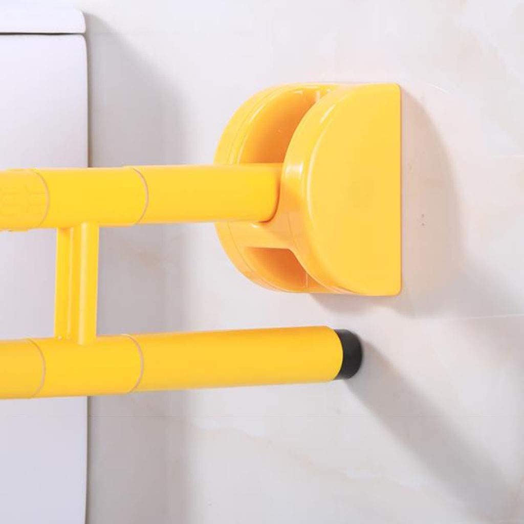  Pasamanos Baño Barrera Casera Plegable Riel De Seguridad Tirador De Seguridad De Inodoro Manija Manija De Escalera (Color : Yellow, Size : 60 * 13 * 9cm) 