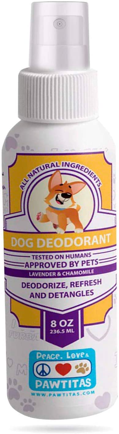  Pawtitas Colonia para Perros Natural de Lavanda y Manzanilla para Hacer Que su Mascota con Aroma Limpio y Fresco de Larga duración | Desodorante para Perros Hecho con Ingredientes orgánicos - 8 OZ 