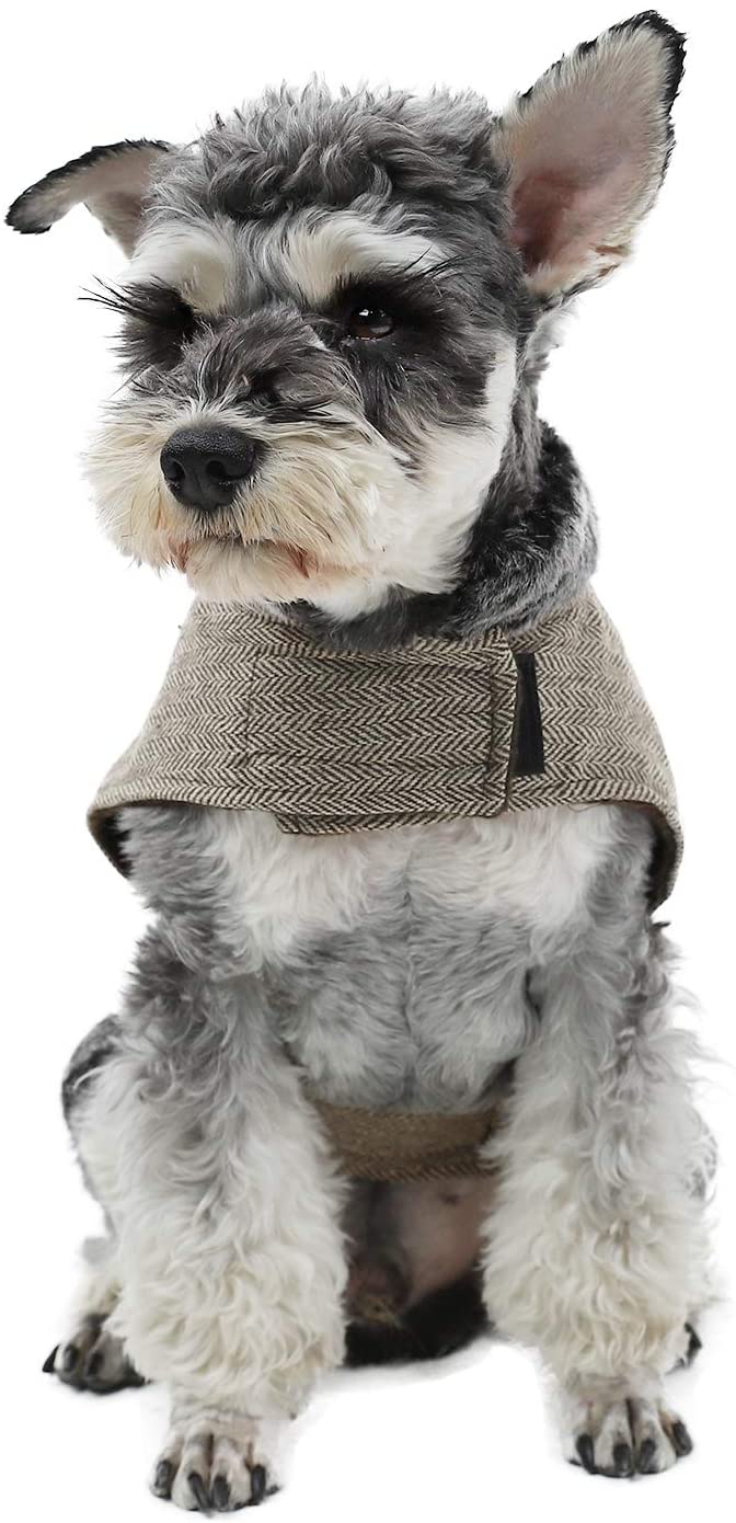  PAWZ Road Cuello de Piel sintética de Ropa para Perro pequeños, Mascota Abrigo de Invierno Super cálido y cómodo M 