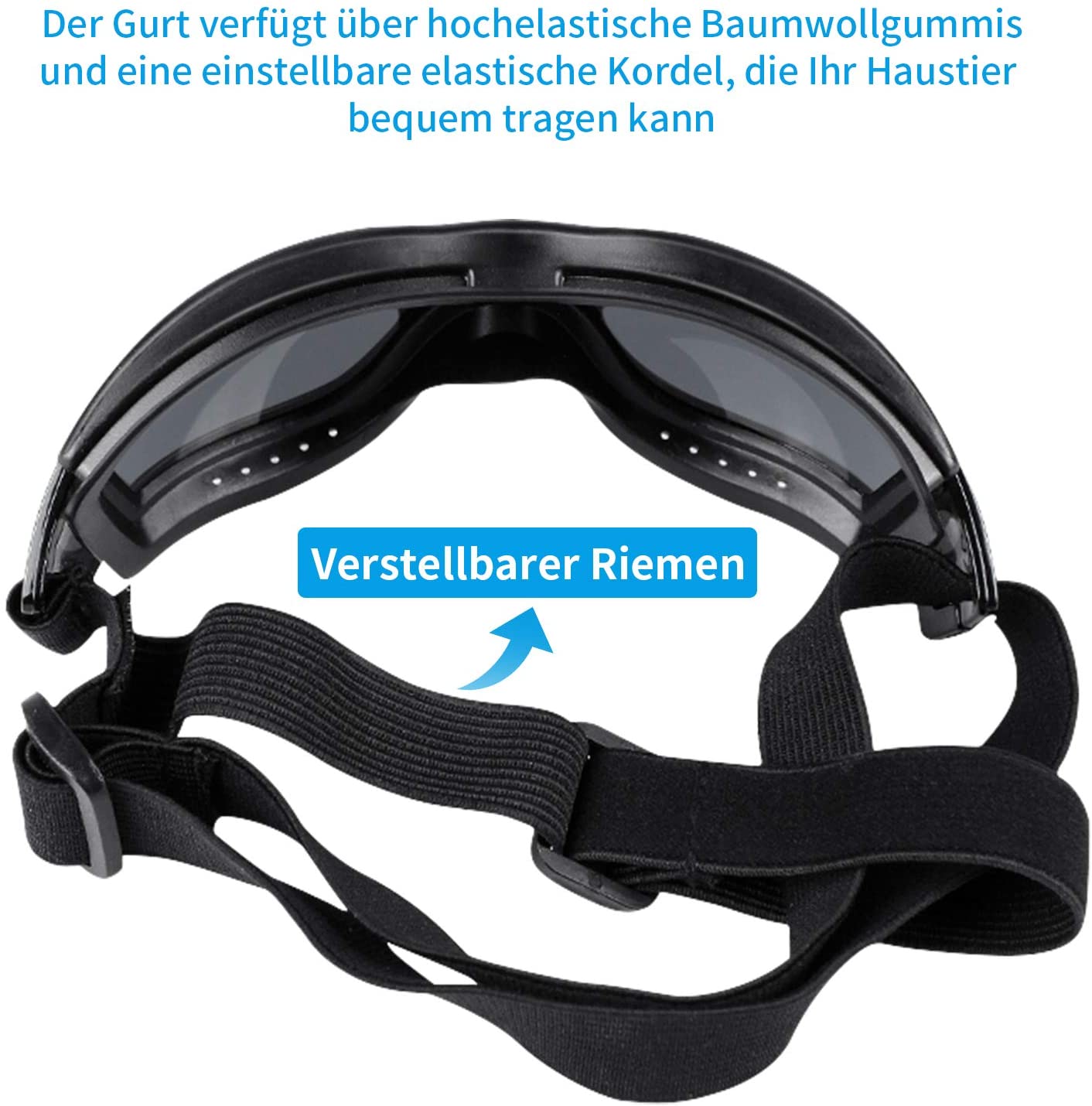  PEDOMUS Perros Gafas netive Gafas de Sol para Mascotas Resistente al Agua Resistente al Viento Ojo Protección para Perro Grande/Mediana 