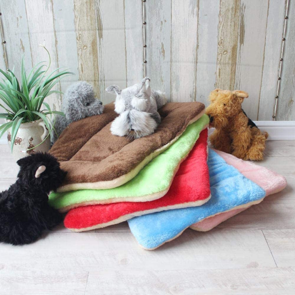  PENVEAT Colchoneta para Perros Cojín para Mascotas Manta Cachorro cálido Gato Fleece Cama para Dormir para Perros pequeños, medianos y Grandes Almohadilla para Gatos Cama Perro, Punto Rosa, 97x68cm 