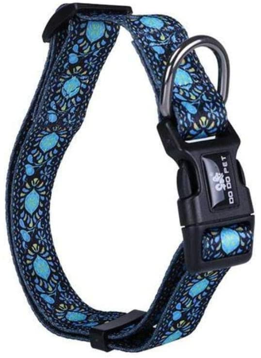  PENVEAT Collar de Perro con Correa de Nylon Ajustable de 19 Colores para Collares de Perros pequeños y Grandes SML, BM0102QH, M 